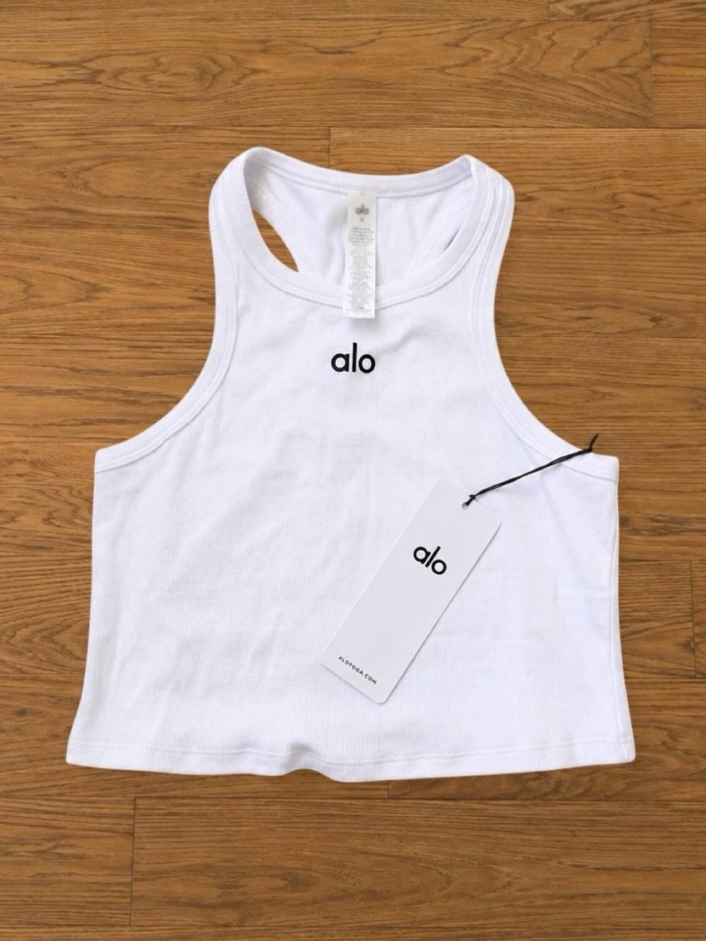 ALO Yoga White Aspire Tank Top Sizes XS,S,M,L